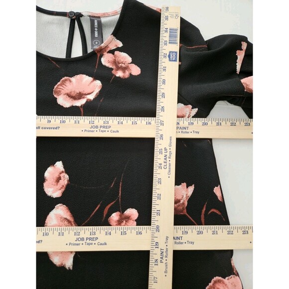 Agnes & Dora Floral Romance Adams Dress Nwt Sz S Black & Pink - Picture 9 of 13